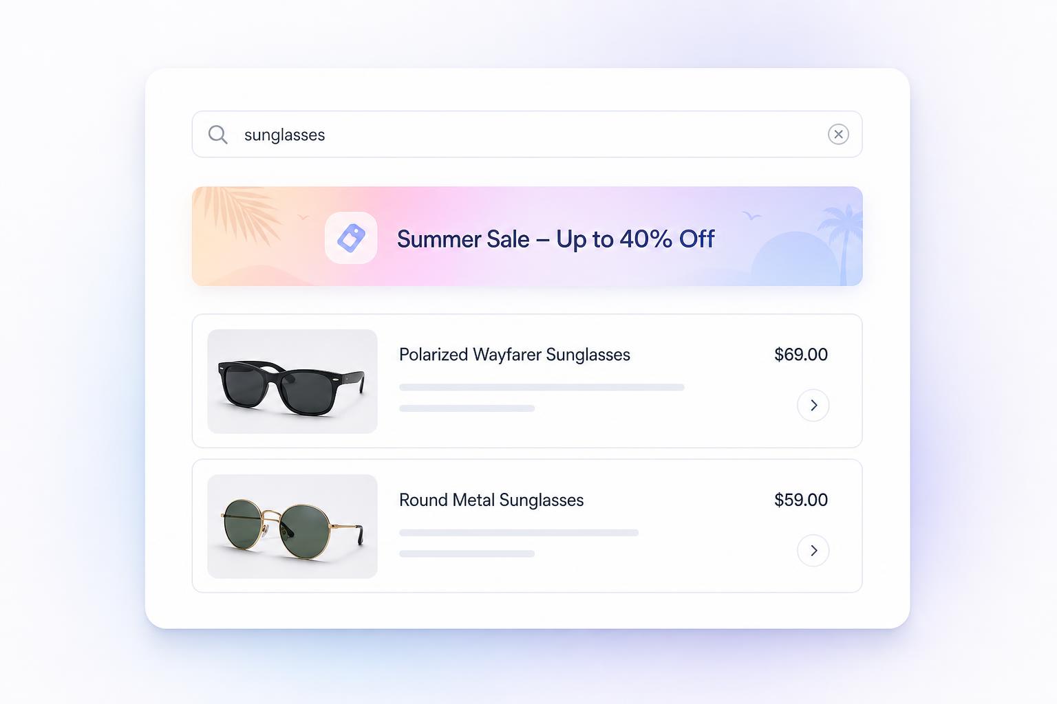 Promotional Banners in Search