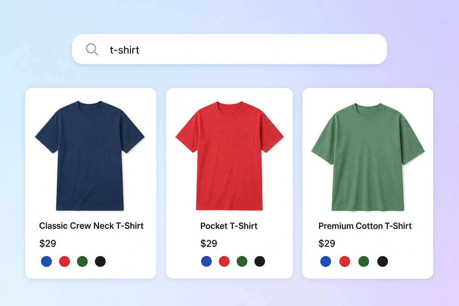 Text & Visual Swatches