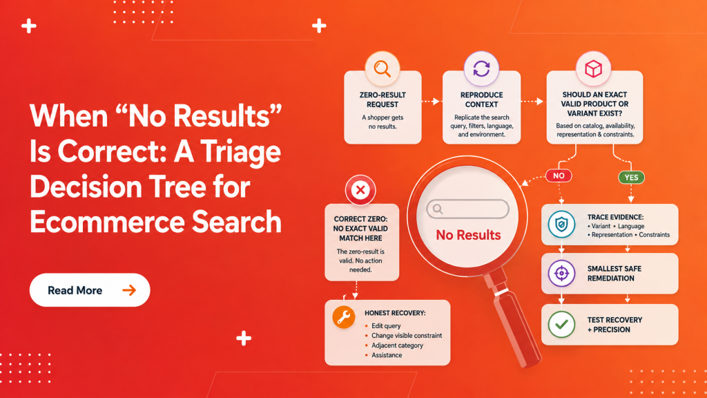 When “No Results” Is Correct: A Triage Decision Tree for Ecommerce Search