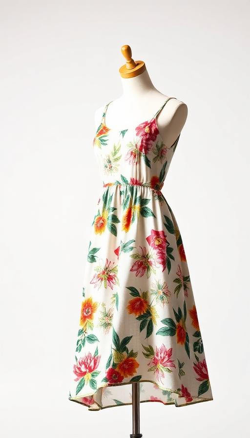 Shoppable summer dress reel with in-reel product card